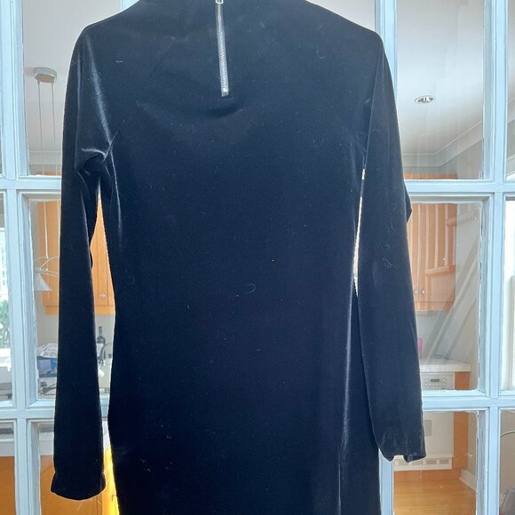 Black velour Cheap Monday dress, Size Medium - Picture 3 of 5